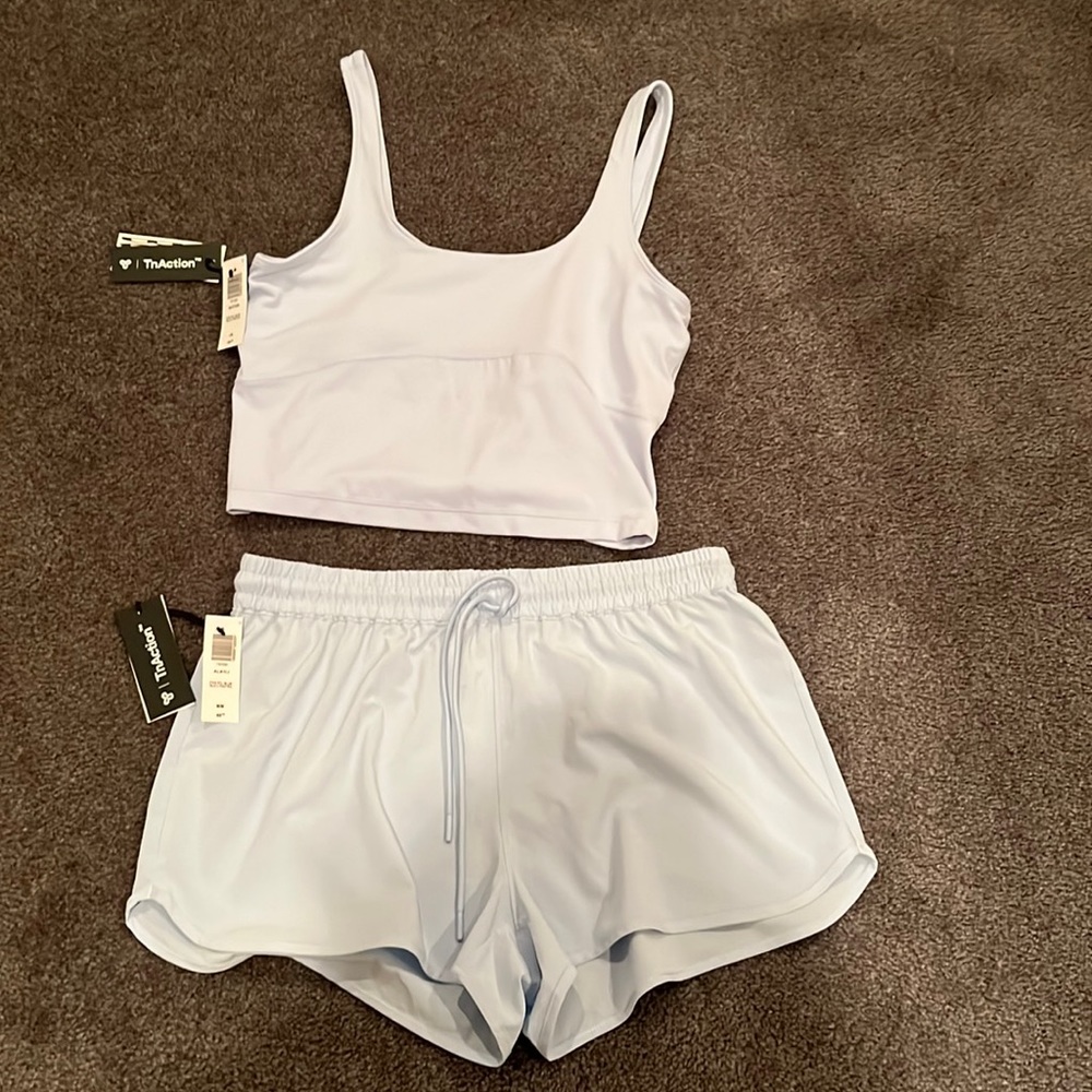 Aritzia pastel blue set never worn